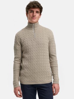 Herren Strickpullover - KSCable Half-Zip