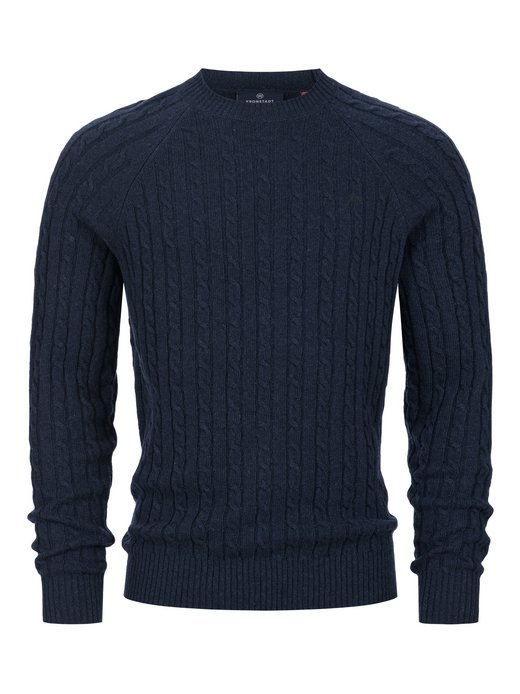 Herren Strickpullover - KSFlynn cabel crew neck knit