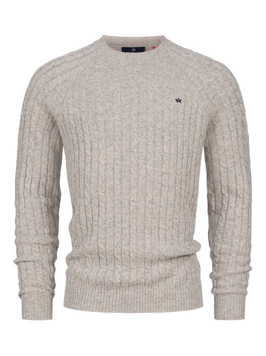 Herren Strickpullover - KSFlynn cabel crew neck knit