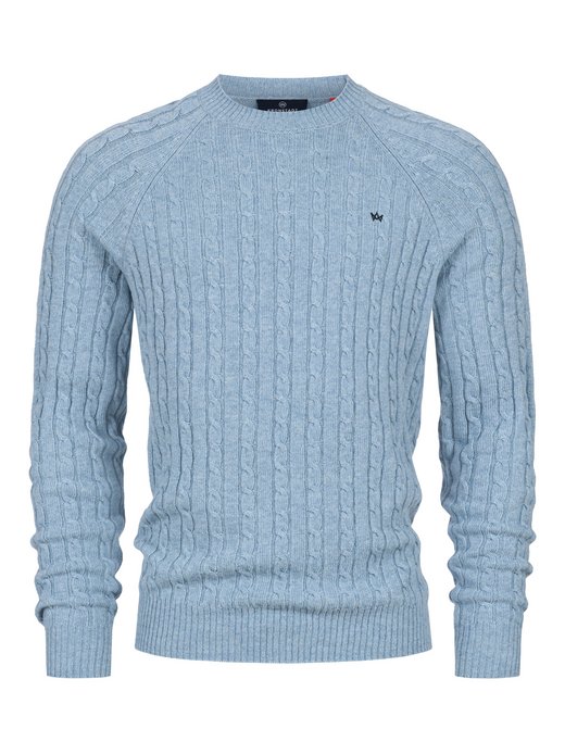 Herren Strickpullover - KSFlynn cabel crew neck knit