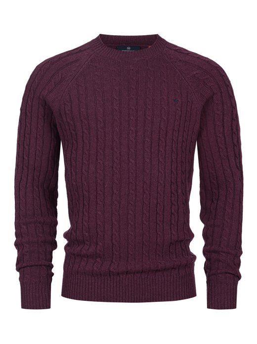 Herren Strickpullover - KSFlynn cabel crew neck knit