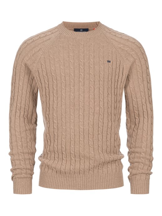 Herren Strickpullover - KSFlynn cabel crew neck knit