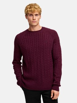 Herren Strickpullover - KSFlynn cabel crew neck knit