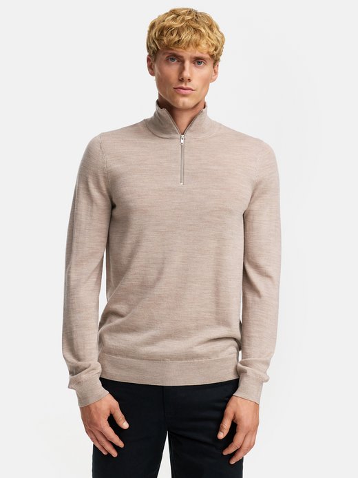 Herren Strickpullover - KSJohannes merino half zip knit