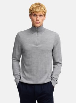 Herren Strickpullover - KSJohannes merino half zip knit