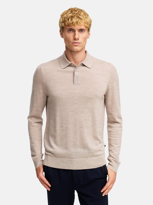Herren Strickpullover - KSJohannes merino polo knit