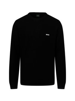 Artikelbild Herren Strickpullover - Rartic von BOSS Green in schwarz uni