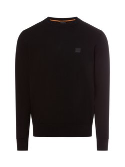 Artikelbild Herren Strickpullover mit Cashmere-Anteil - Kanovano von BOSS Orange in schwarz uni