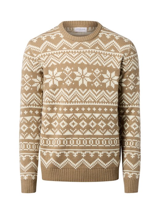 Herren Strickpullover mit Lammwolle