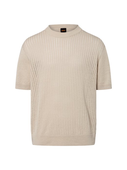 Herren Strickpullover mit Leinen-Anteil - Ajordino