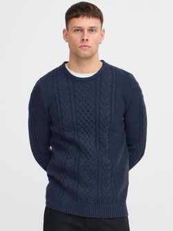 Artikelbild Herren Strickpullover von BLEND in blau gemustert