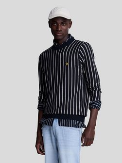 Artikelbild Herren Strickpullover von Lyle & Scott in marine gestreift