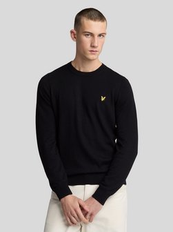 Artikelbild Herren Strickpullover von Lyle & Scott in schwarz uni