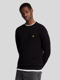 Artikelbild Herren Strickpullover von Lyle & Scott in schwarz uni