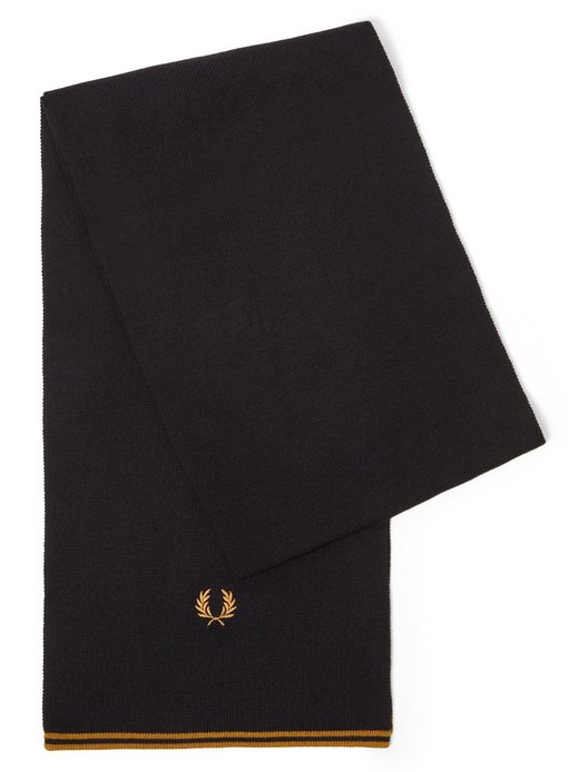 Herren Strickschal mit Wollanteil