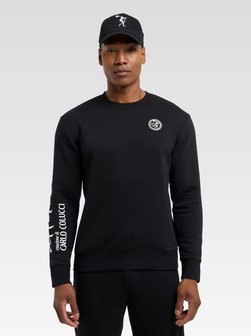 Artikelbild Herren Sweatjacke  -  Domenis von Carlo Colucci in schwarz uni