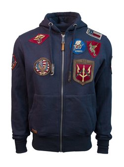 Artikelbild Herren Sweatjacke von Topgun in blau uni
