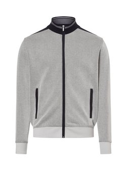 Artikelbild Herren Sweatjacke von Bugatti in hellgrau marine strukturiert
