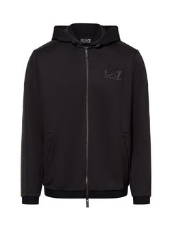 Artikelbild Herren Sweatjacke von EA7 Emporio Armani in schwarz uni