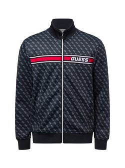 Artikelbild Herren Sweatjacke von GUESS in schwarz hellgrau gemustert