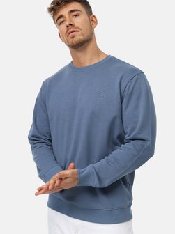Artikelbild Herren Sweatshirt - Holt von Indicode in blau uni