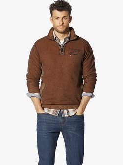 Artikelbild Herren Sweatshirt - RICCIBASSO von BABISTA in braun uni