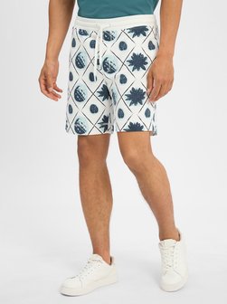 Artikelbild Herren Sweatshorts von Nils Sundström in weiß marine bedruckt