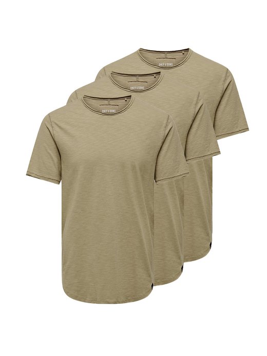 Herren T-Shirt - 3er Pack ONSBENNE