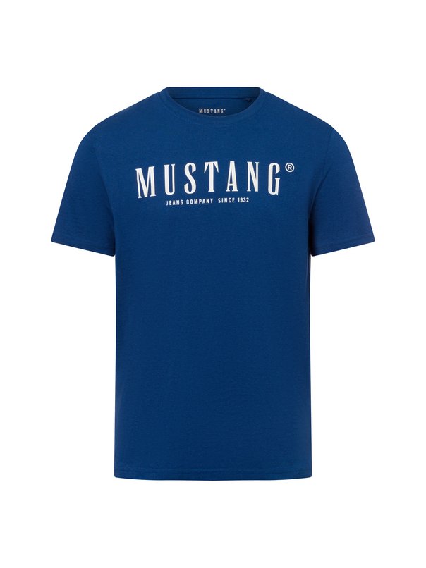 MUSTANG Herren T-Shirt ‚Austin‘ – Lässig Mit Label-Print