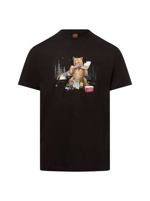 Herren T-Shirt - Braun Pizza Bear