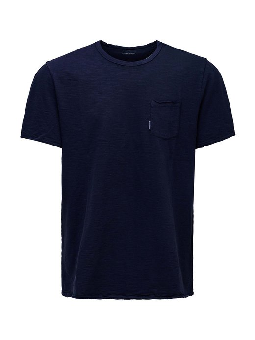 Herren T-Shirt - Slub Jersey Raw Edge