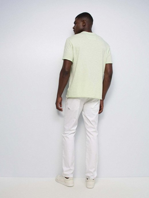 Herren T-Shirt - Slub Jersey Raw Edge