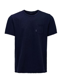 Herren T-Shirt - Slub Jersey Raw Edge