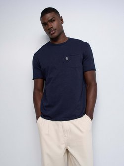 Herren T-Shirt - Slub Jersey Raw Edge