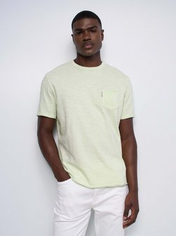 Herren T-Shirt - Slub Jersey Raw Edge