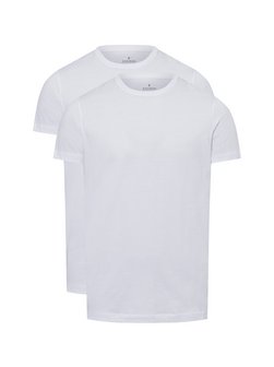Artikelbild Herren T-Shirt im 2er-Pack - Body Fit von Ragman in weiß uni