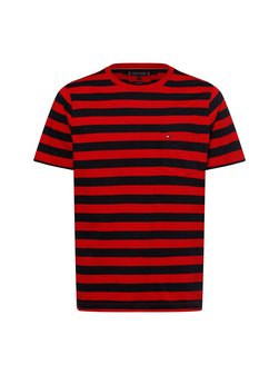 Artikelbild Herren T-Shirt von Tommy Hilfiger in rot marine gestreift