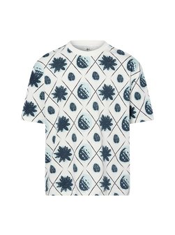 Artikelbild Herren T-Shirt von Nils Sundström in ecru mehrfarbig bedruckt