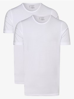 Artikelbild Herren T-Shirts im 2er-Pack von Schiesser in weiß uni