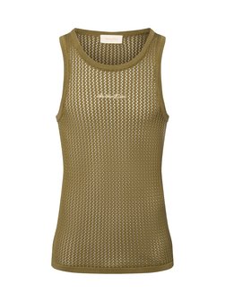 Artikelbild Herren Tanktop - Oversized Mesh Knit von Another Cotton Lab in oliv uni