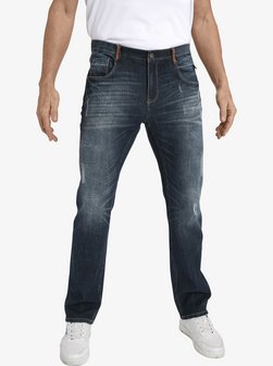 Artikelbild Herren Tiefbundjeans - JURIEN von Jan Vanderstorm in blau uni