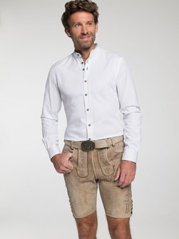 Artikelbild Herren Trachtenhemd - Gion von Spieth & Wenksy in weiß uni