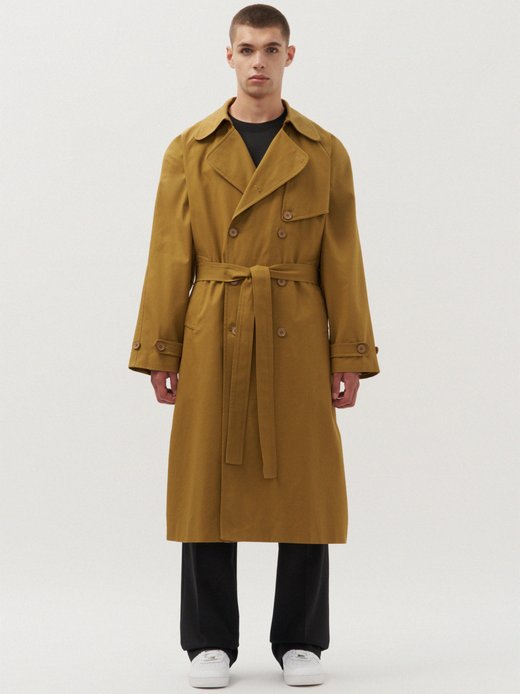 Herren Trench Coat - Unisex - Oversized Fit