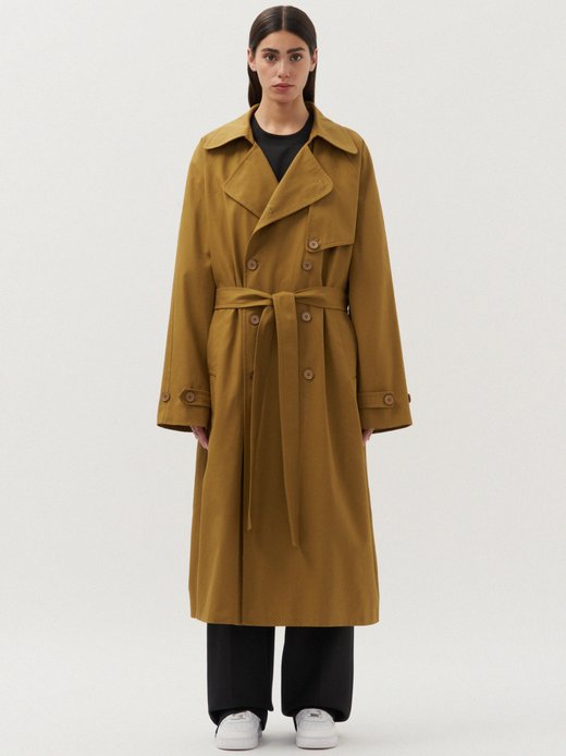 Herren Trench Coat - Unisex - Oversized Fit