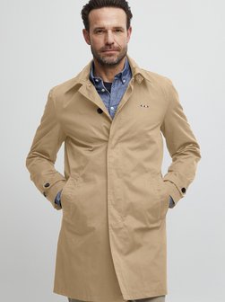 Artikelbild Herren Trenchcoat - FQGunnar von FQ1924 in beige uni