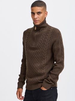 Artikelbild Herren Troyer - BHPullover von BLEND in braun gemustert