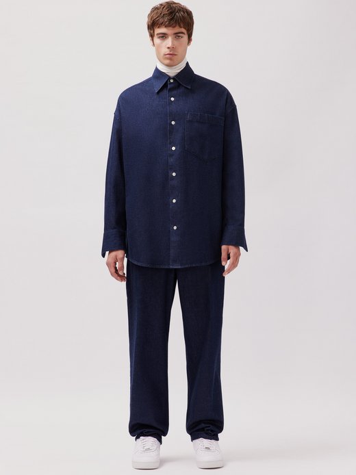 Herren Unisex Hemd - Unisex - Denim