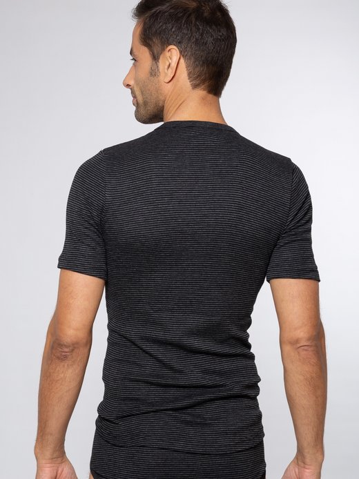 Herren Unterhemd Jeans Feinripp