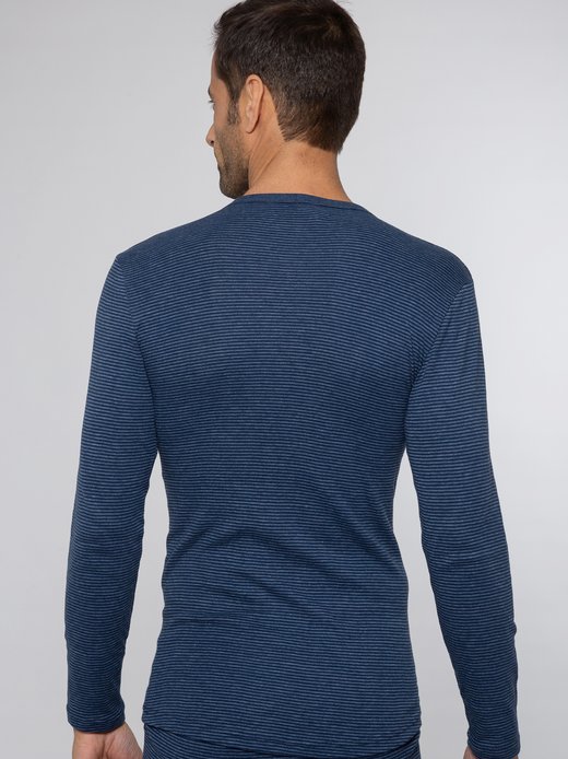 Herren Unterhemd Jeans Feinripp