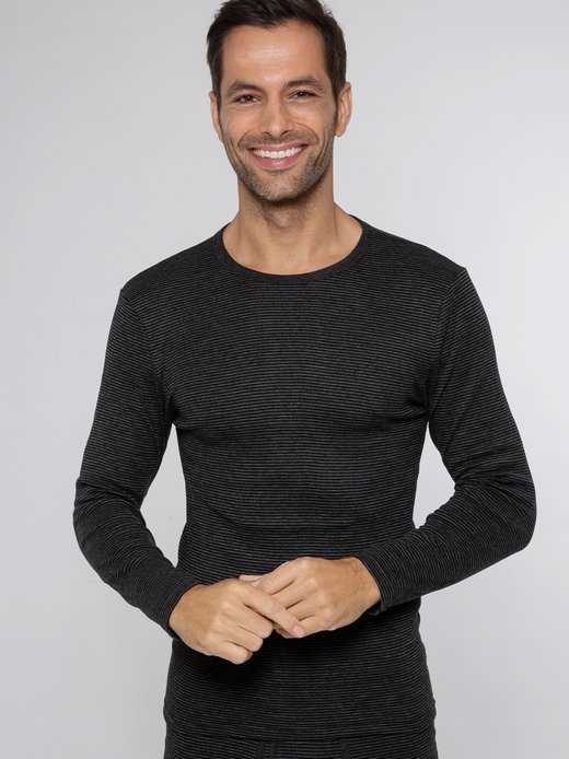 Herren Unterhemd Jeans Feinripp